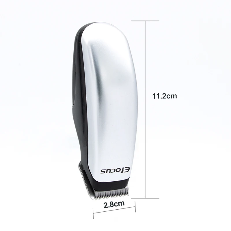 Efocus электрическая Мужская машинка для стрижки волос триммер дешевая Серебристая