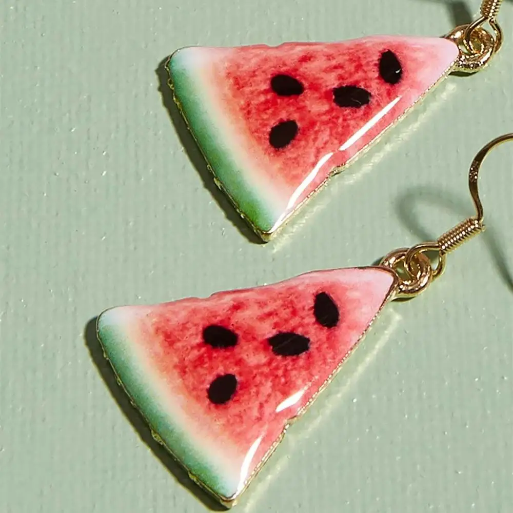 Висячие серьги Jinleansu с арбузом для женщин и девушек висячие рождественский