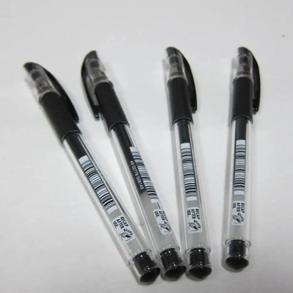 1 шт. гелевые чернильные шариковые ручки тонкие 0 5 мм Гладкая линия черный легко