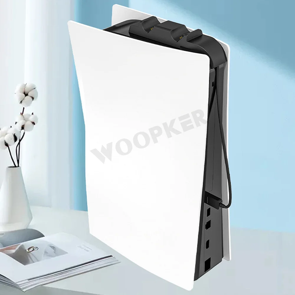 wholesale dual fast charger for ps5 wireless controller charging dock station for playstation 5 gamepad free global shipping