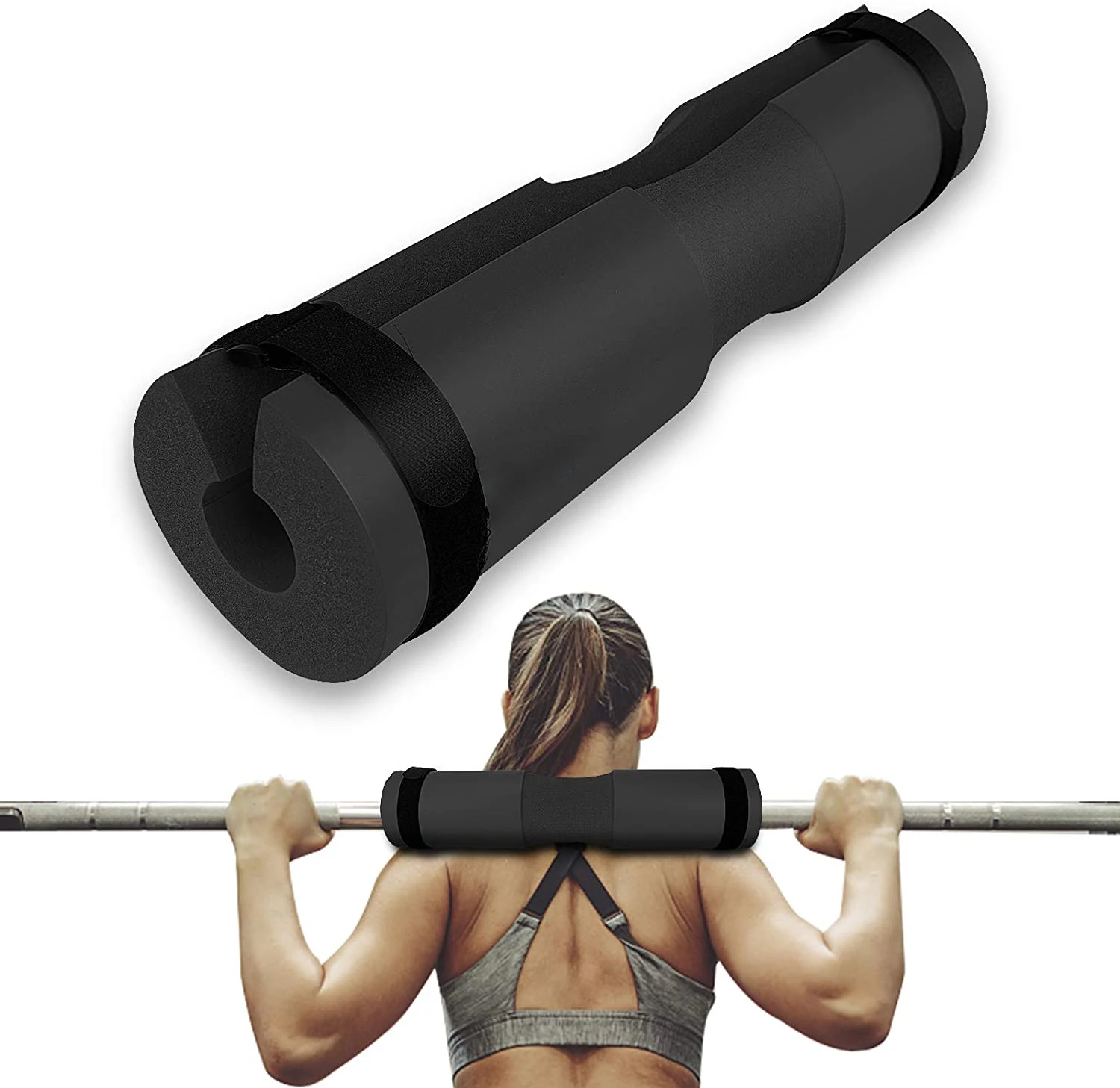 

Barbell Pad Squat Weight Lifting Pad with Fixing Straps Neck Shoulder Protector Support Gym Equipment Weightlifting Gym Pads