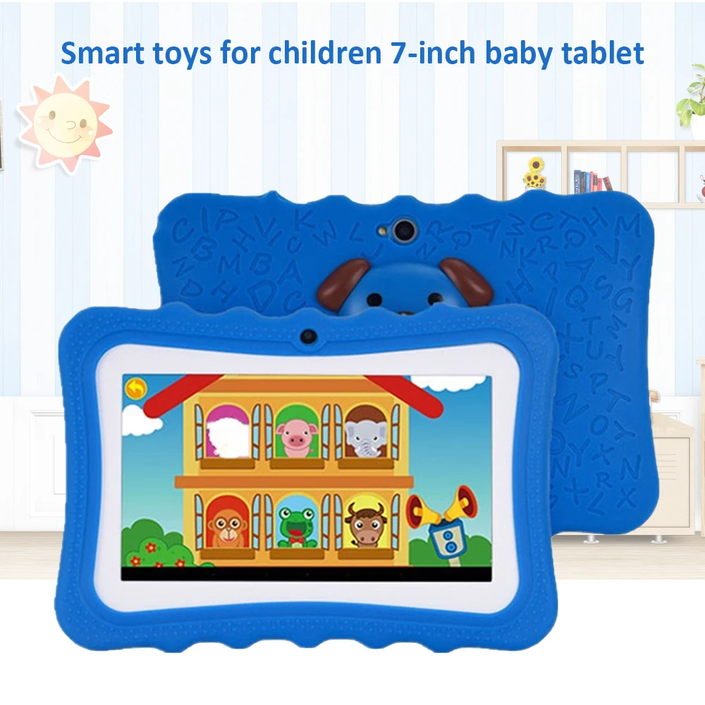 Q728 Children's Education Learning Tablet 8GB Quad-core Android 4.4WIFI 7-inch Bluetooth-compatible Game Gift