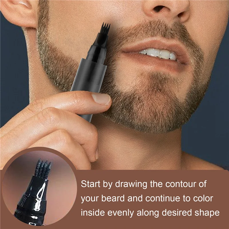 Борода ручка заполнения набор парикмахерских карандаш с верхней частью для