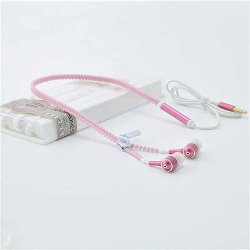 zipper glow pink Новинка светится в темноте светящиеся наушники ночной Светильник светящаяся гарнитура в ухо высокое качество спортивные наушники стерео Спорт heaphone - Цвет: zipper glow pink