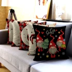 Рождественская подушка, чехол, Рождественская елка, грузовик, фото, льняная подушка, чехол для дома, дивана, окна, сиденья, декоративная подушка, чехол, Прямая поставка