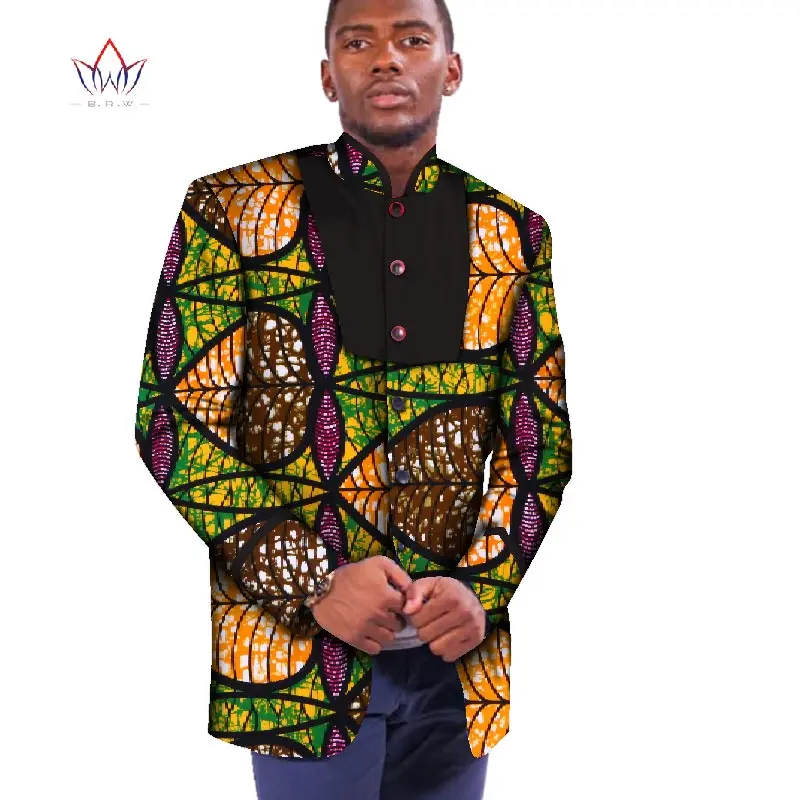 Африканская куртка для мужчин Африканский Мужской Топ с длинным рукавом