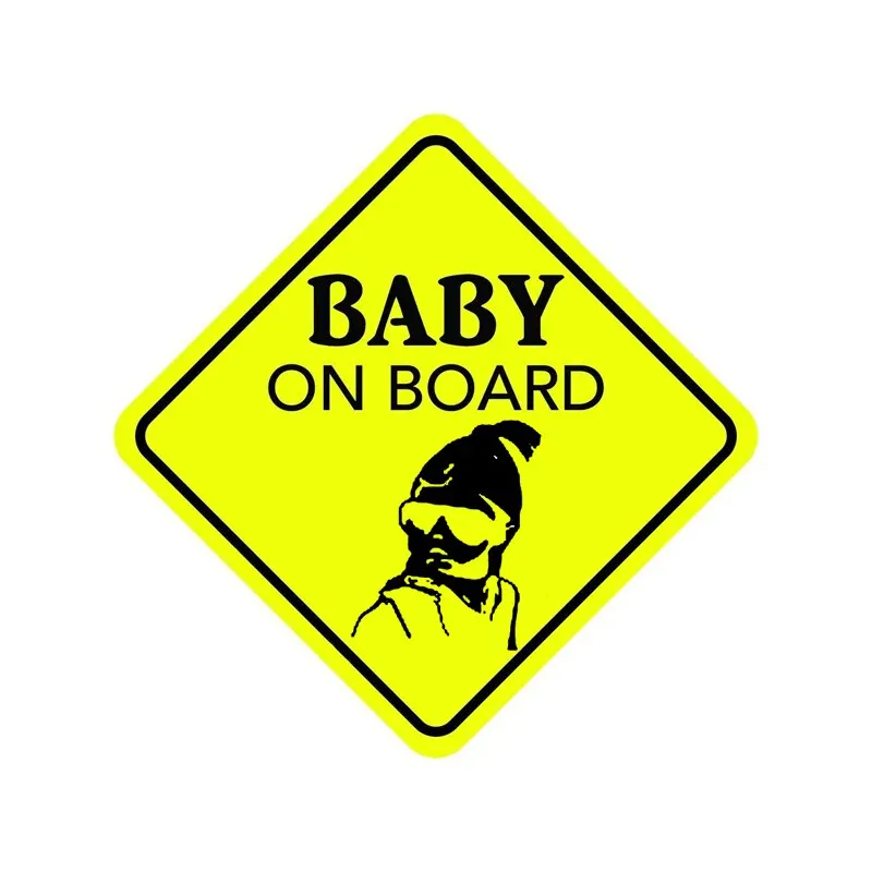 

W-0934 Creativity Baby on Board Modeling Personality Car Stickers PVC Fashion Auto Window Bumper Sunscreen Waterproof Decals