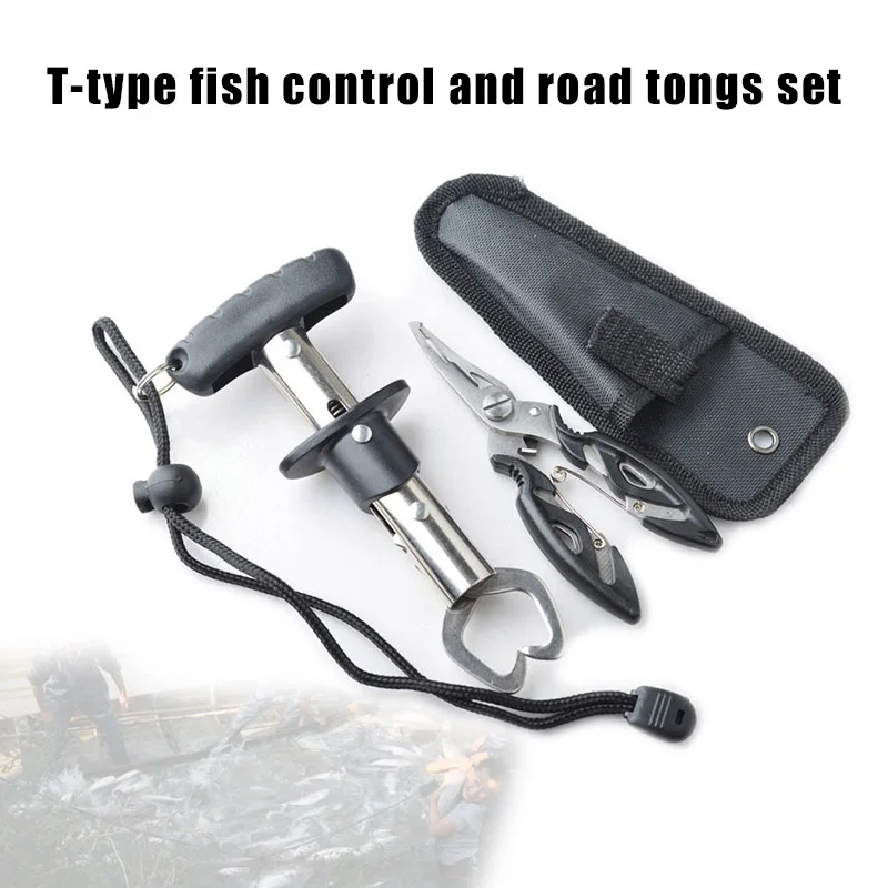 

Stainless Steel Fishing Grip Plier Fish Controller Tool Set Multifunction for Outdoor N66