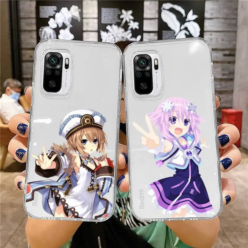 

Anime Hyperdimension Neptunia girl Phone Case Transparent for Xiaomi redmi note x f poco 10 11 9 7 8 3 i t s pro shell coque