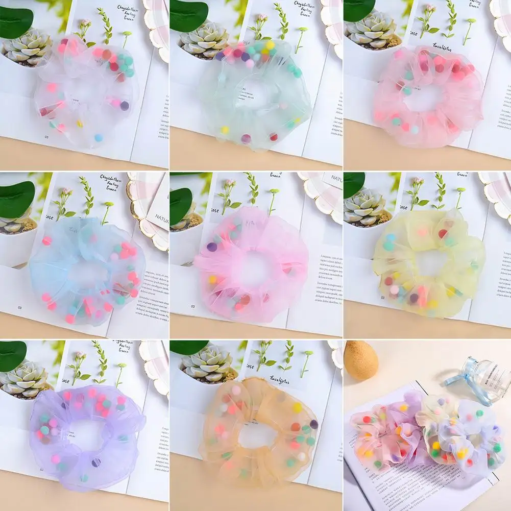 

Women Silk Scrunchie Elastic Handmade Multicolor Hair Band Ponytail Holder Headband Hair Accessories Fast delivery Dropshipping