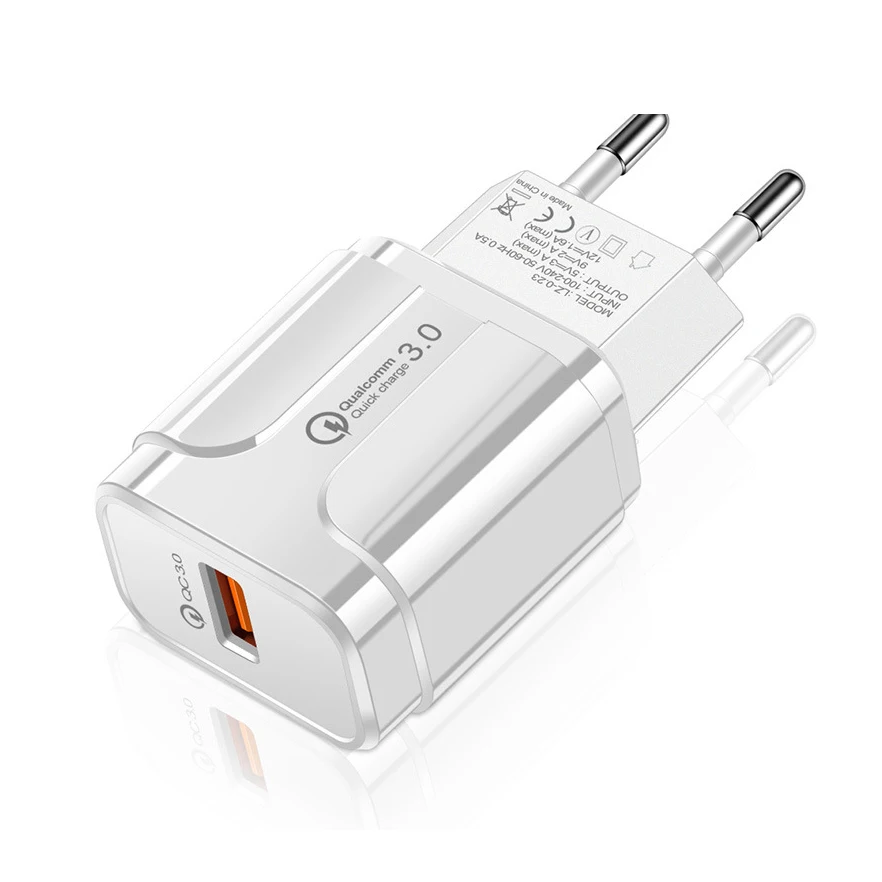 Сетевое зарядное устройство USB CABLETIME PD 18 Вт быстрая зарядка QC3.0 ЕС 3 А смарт чип