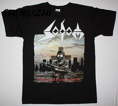 Футболка SODOM с изображением гонения новинка 100% Мужская футболка из хлопка