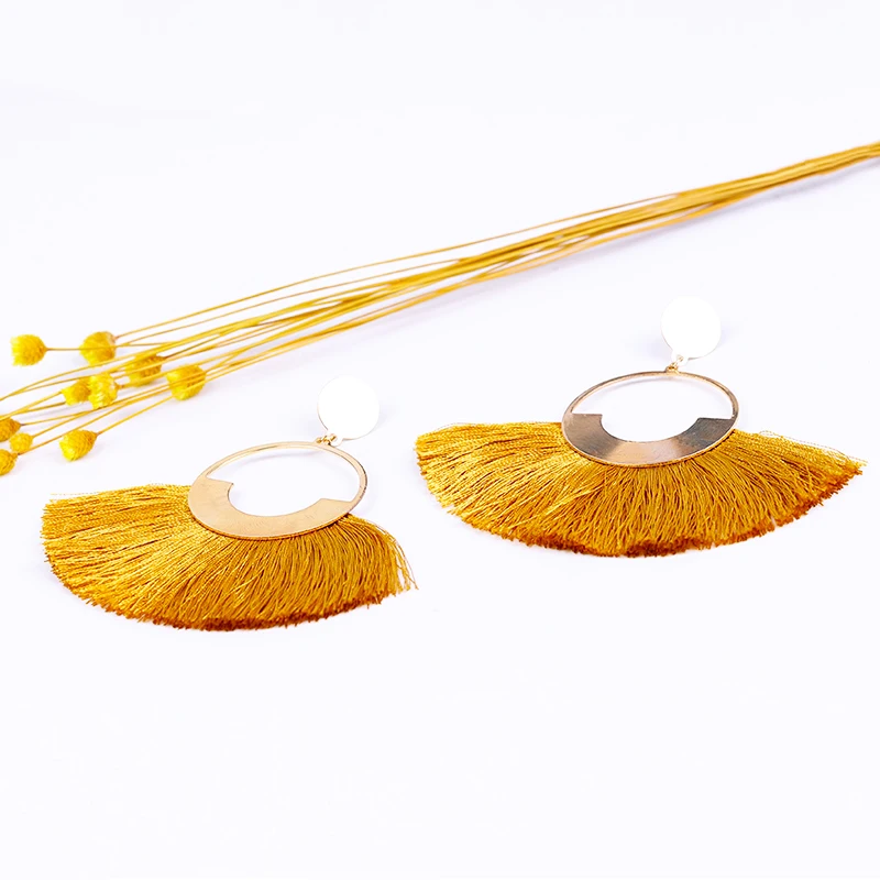 Серьги с кисточками для женщин ювелирные изделия в стиле бохо 2020 корейские