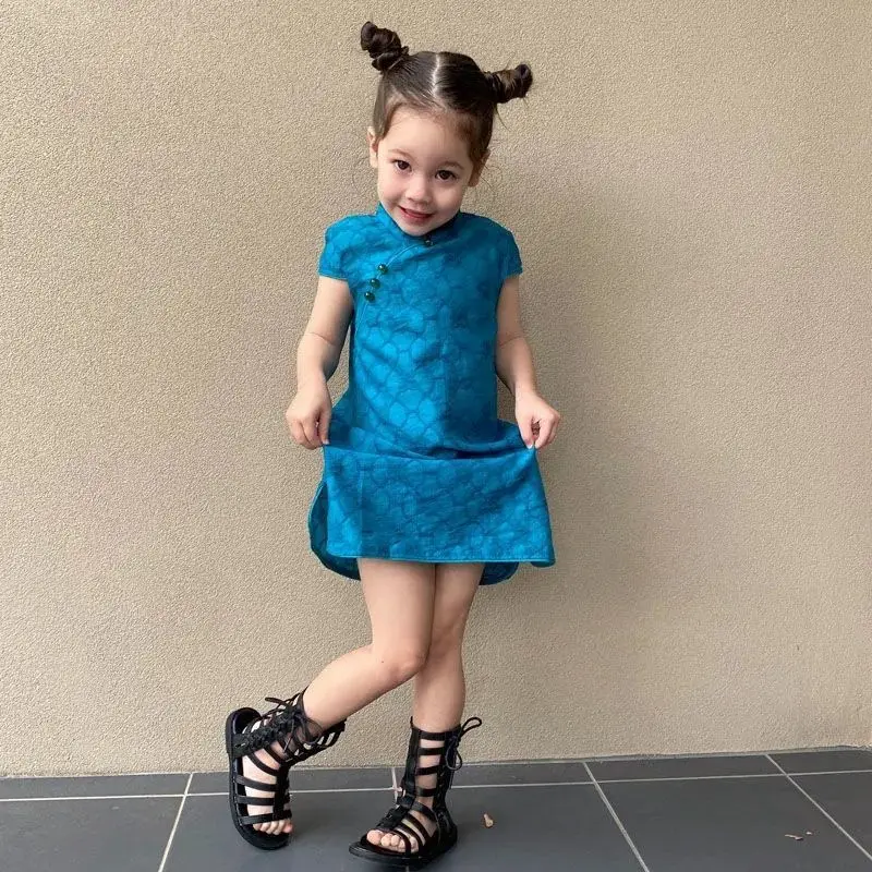 

Girls' cheongsam summer 2021 new net red children's dress