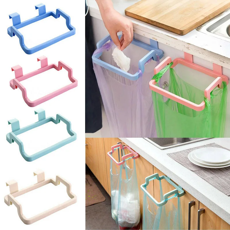 

Portable Garbage Bag Holder Useful Hanging Trash Rack Towel Hanger Durable Outdoor Kitchen Tools Supplies Convenient Practical