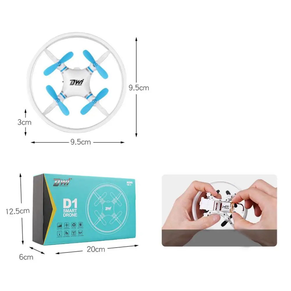 Blue Дети RC игрушка Дрон мини-Квадрокоптер - Цвет: Blue