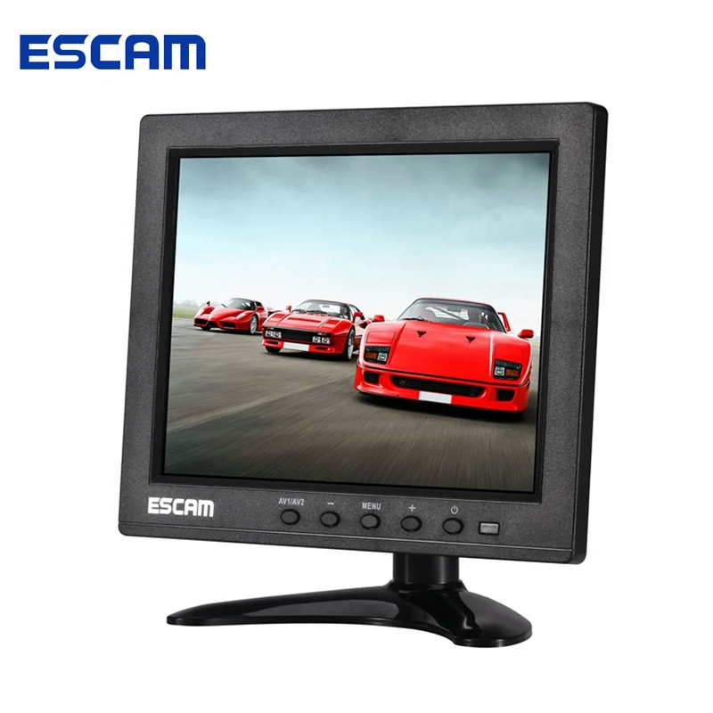 ESCAM T08 8 дюймов TFT LCD 1024x768 монитор с VGA HDMI AV BNC USB для ПК CCTV камеры безопасности |