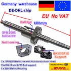 Без НДС RMSFU2005 комплект шариковых винтов L 600 ммL 800 мм конец обрабатывается с гайкой  BKBF15 поддержка и гайка Корпус для ЧПУ