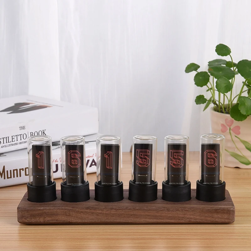 Цифровые часы IPS Nixie Tube электронный календарь 6-значный ЖК-дисплей с отображением