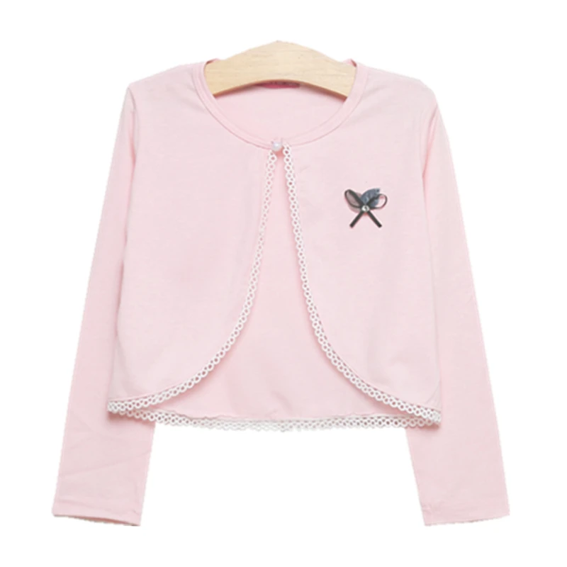 OMGosh куртки для маленьких девочек хлопковый Белый Детский кардиган свитер