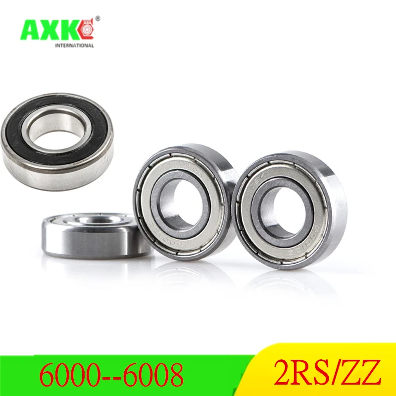 AXK 2 шт. 6000 6001 6002 6003 6004 6005 6006 6007 6008 RS 2RS ZZ радиальный шарикоподшипник|Подшипники| |