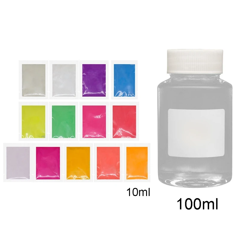 

13 Colours Luminous Powder Kit Glow In the Dark Epoxy Resin Pigment Dye Crafts