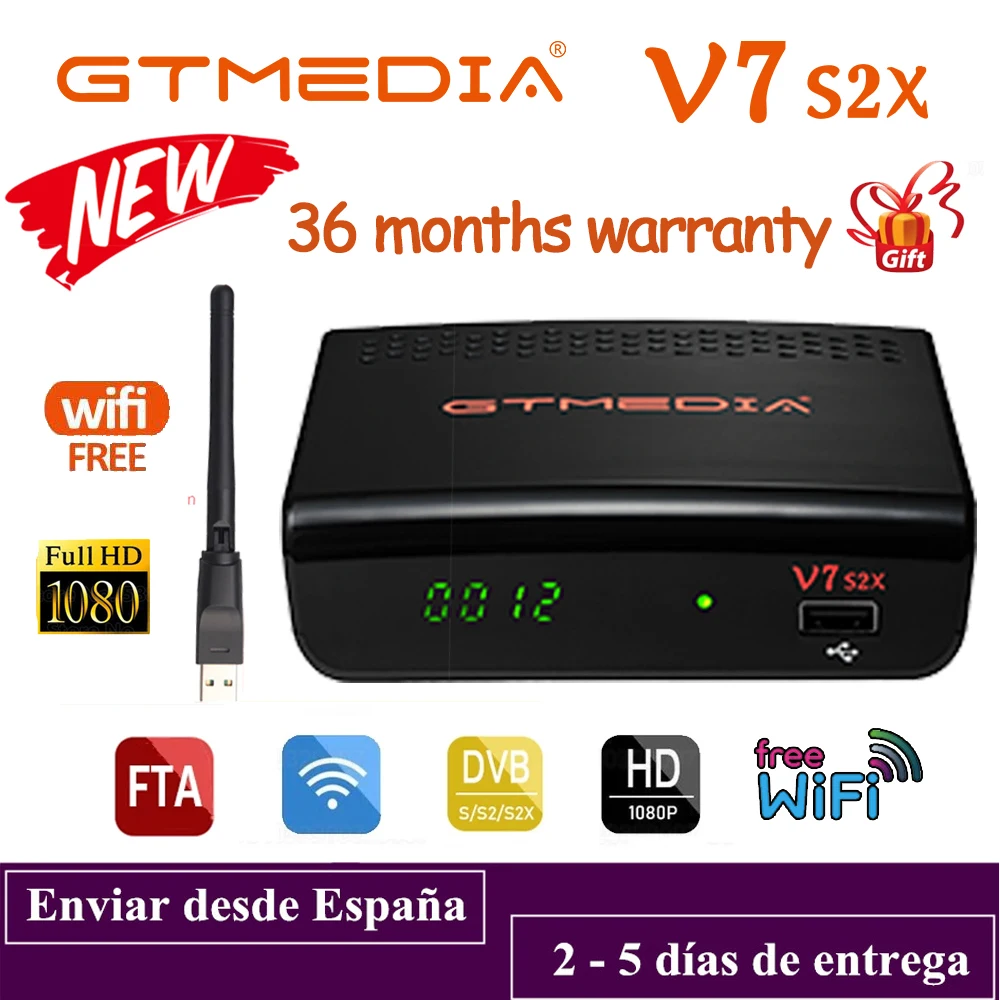 DVB S2 Gtmedia V7 S2X спутникового приемника USB WI FI бесплатное обновление от gtmedia V7s hd H.264 TV