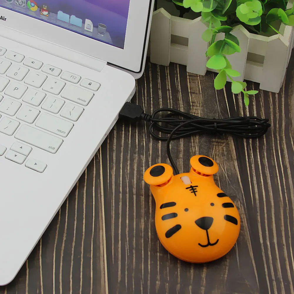 USB Wired Optical Mouse Small Hand Cute Cartoon Animal Creative Mause 3D Mini Ergonomic Gaming Mice For Desktop Computer Gamer | Компьютеры