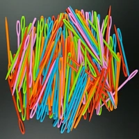 20pcs 7cm9cm children colorful plastic needles tapestry binca sewing yarn needle plastic needles for kids