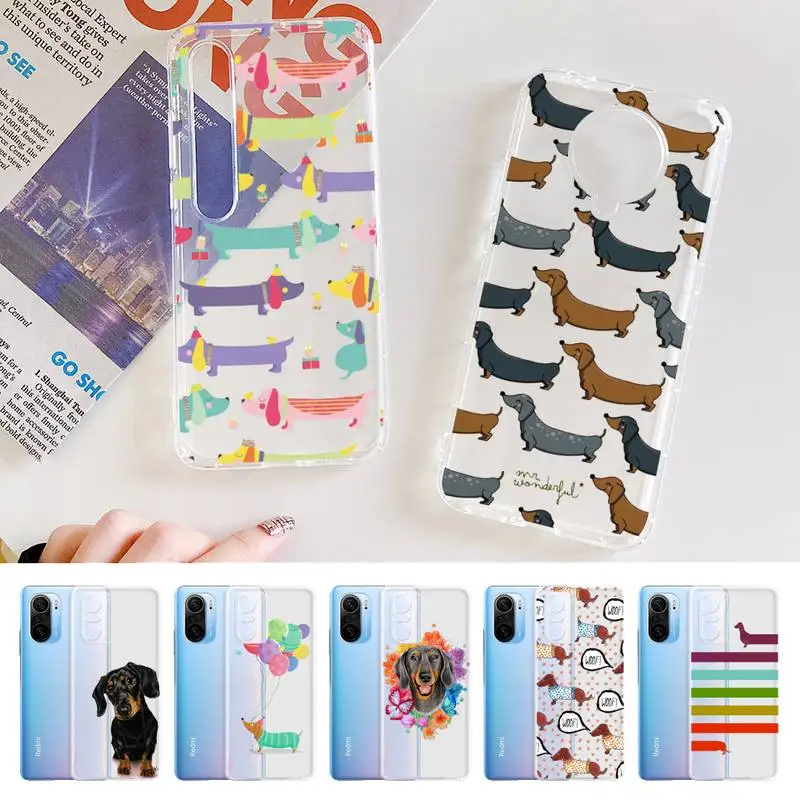 

Dachshund Silhouette Dog Phone Case For Xiaomi 10t pro 11 Note10lite Redmi 5plus 7A 8 K20pro 9A Note 9 Pro Max s 10