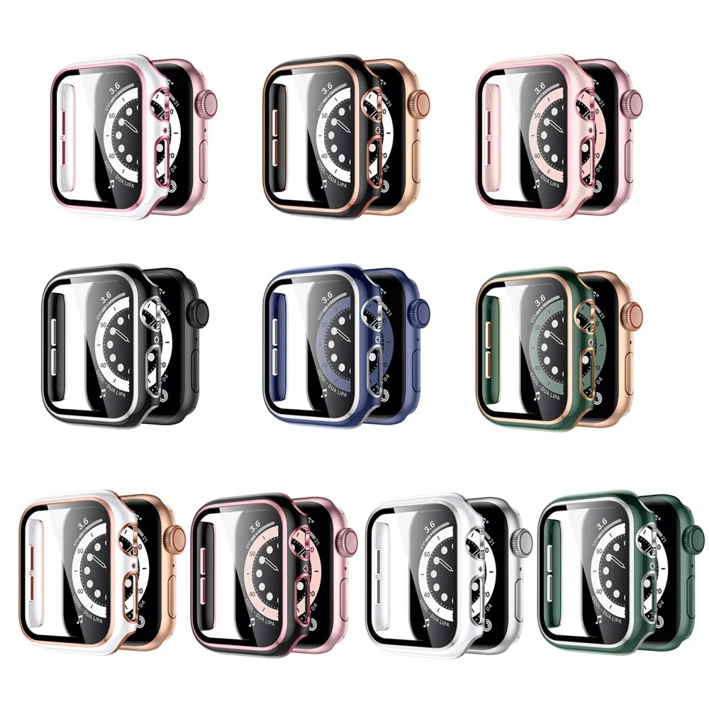 

Watch cover for apple Watch Case 44mm 40mm 42mm 38mm Bumper+Screen Protector for iwatch series 6 5 4 3 2 1 se apple watch 44mm
