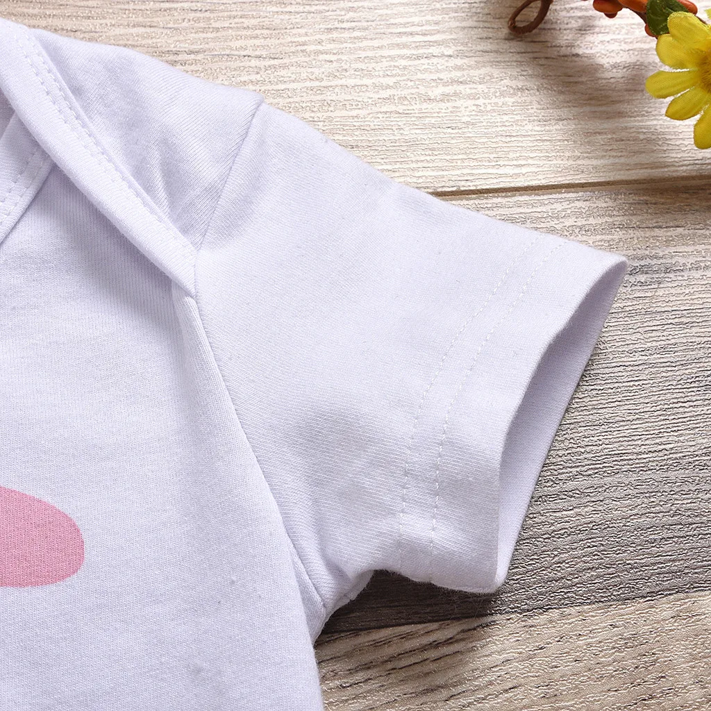 1 я Пасхальная Одежда для новорожденных комбинезон с пасхальными буквами