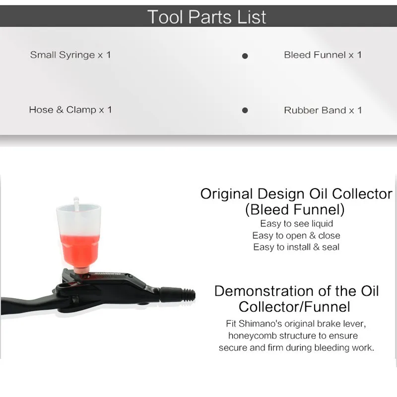 

Hydraulic Brake Bleed Kit For Bike Bicycle Repair Tool Brake System Mineral Oil Brake Funnel Set