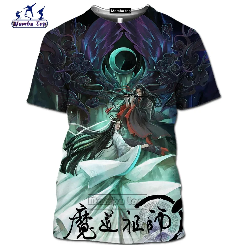 

Футболка Mamba top Mo dao zu shi забавные мужские футболки Wei wuxian с 3D принтом аниме Харадзюку косплей футболка с круглым вырезом и коротким рукавом Ул...