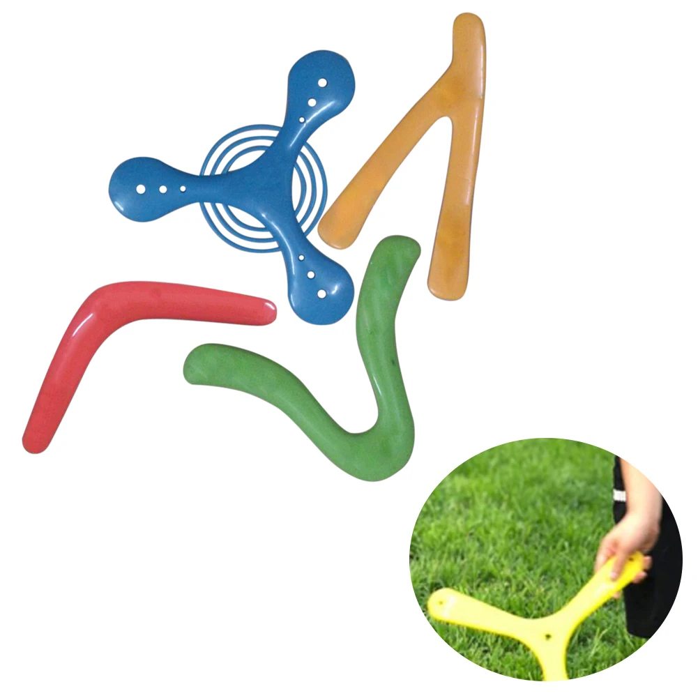 

4pcs/set Flying Disc Park Boomerang Toy For Children Gift Throwers Playing V Shaped Game Funny Magic Returning Outdoor Sports