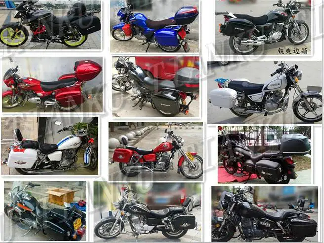 Жесткая Сумка-седло Сумка на багажник багаж кронштейн для Honda Yamaha Suzuki Kawasaki Bobber