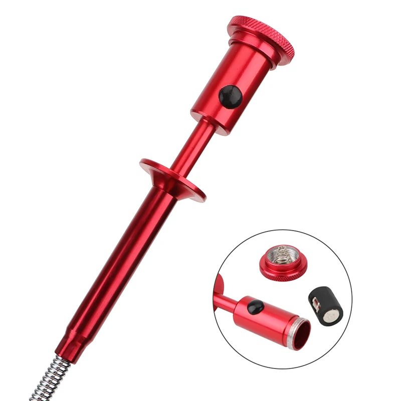 

High Quality Flexible Claw Pick Up Tool Magnetic LED Light Grab Grabber Fingers Spring Red Telescopic Magnet Pick Up Tool