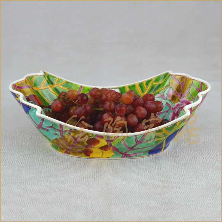 

Hand-painted Ceramic Fruit Fashion Fruit Pan Creative Fruit Pan Home