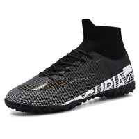 men soccer shoes teenager breathable football boots professional playing field tffg cleats adult kids sneakers size 35 44