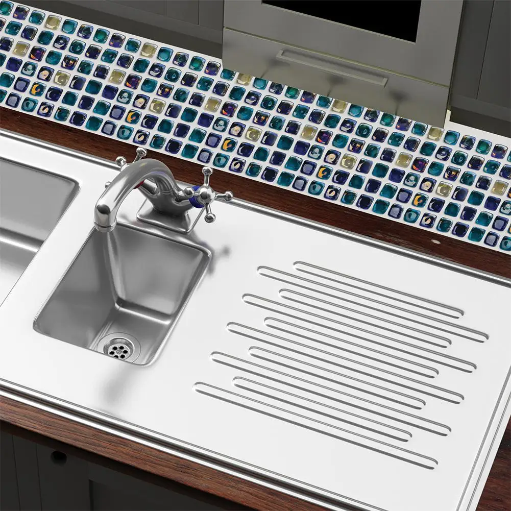 6 шт. 3D Мозаика Водонепроницаемая маслостойкая самоклеющаяся мозаичная плитка