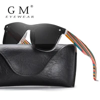 gm color wooden sunglasses women polarized fashion sun glasses original wood oculos de sol masculino with box