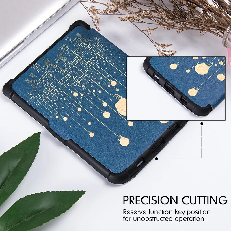 Умный чехол AROITA для Pocketbook 616 627 632-Touch Lux 4/Basic Lux 2/Touch HD 3-Ударопрочный Мягкий защитный чехол из ТПУ