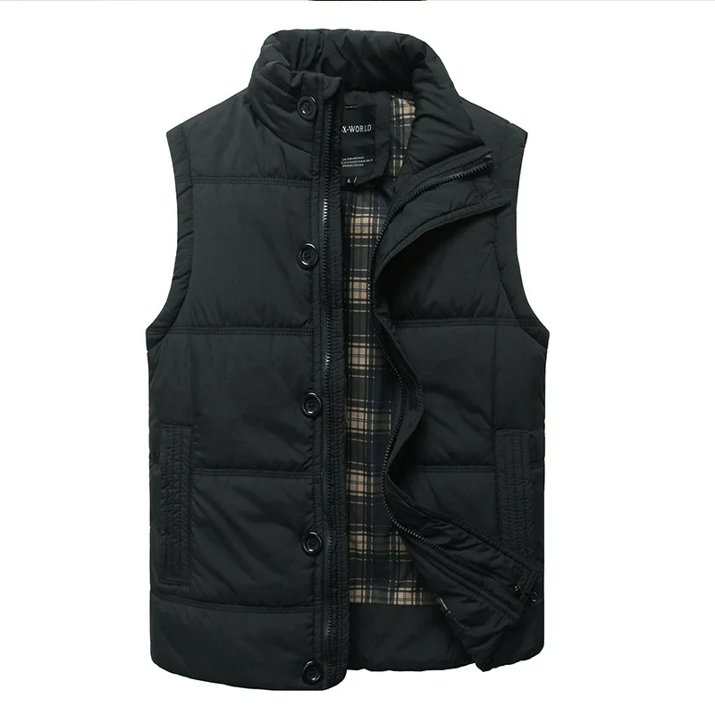 Утепленный осенне-зимний пуховой жилет для мужчин повседневная Корейская