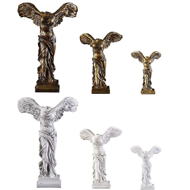 

European Victory Goddess Figures Sculpture Resin Crafts Home Decoration Retro Abstract Goddess Statues Ornaments Business Gifts