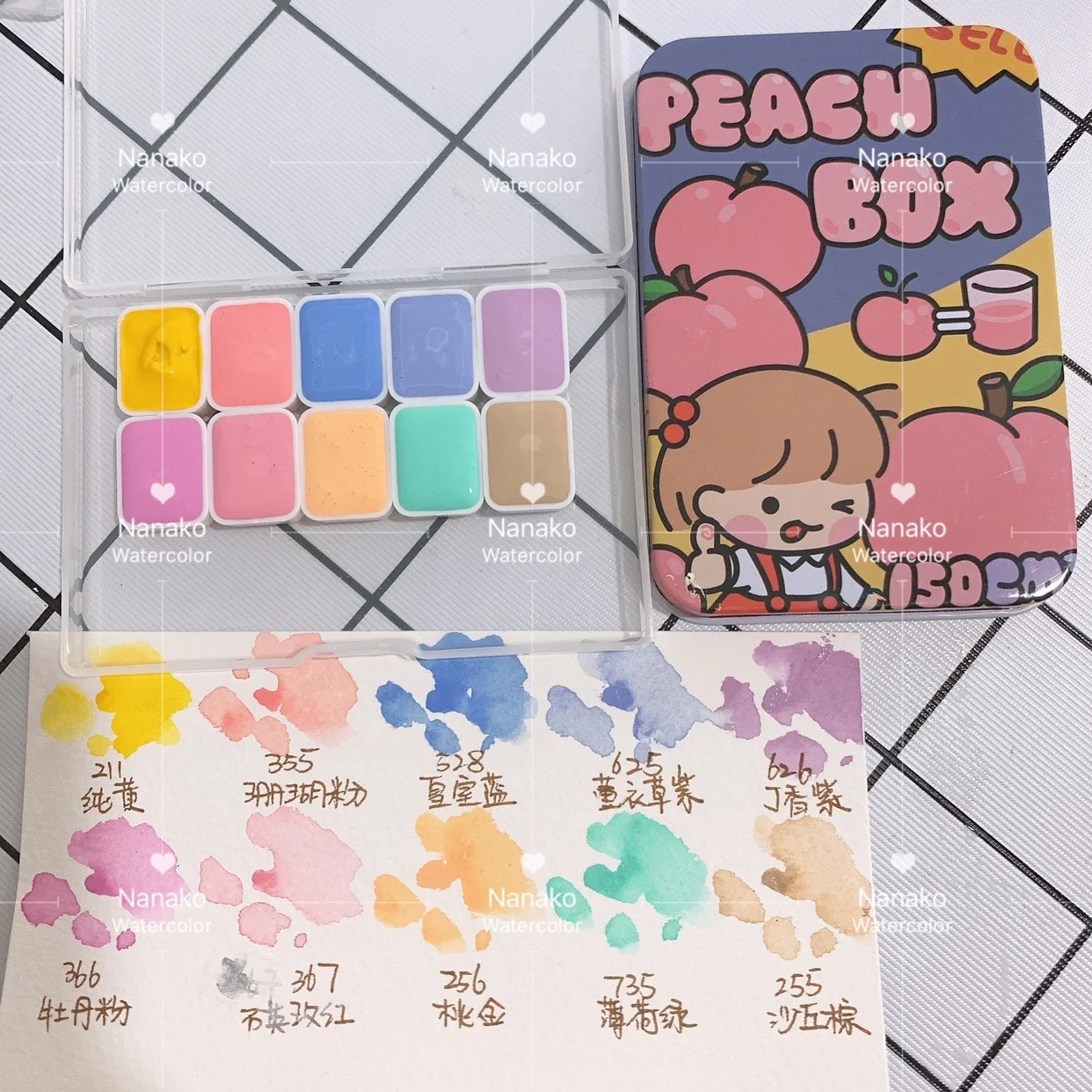 Русская белая ночная художница макарун конфетный цвет ed акварель маленькая