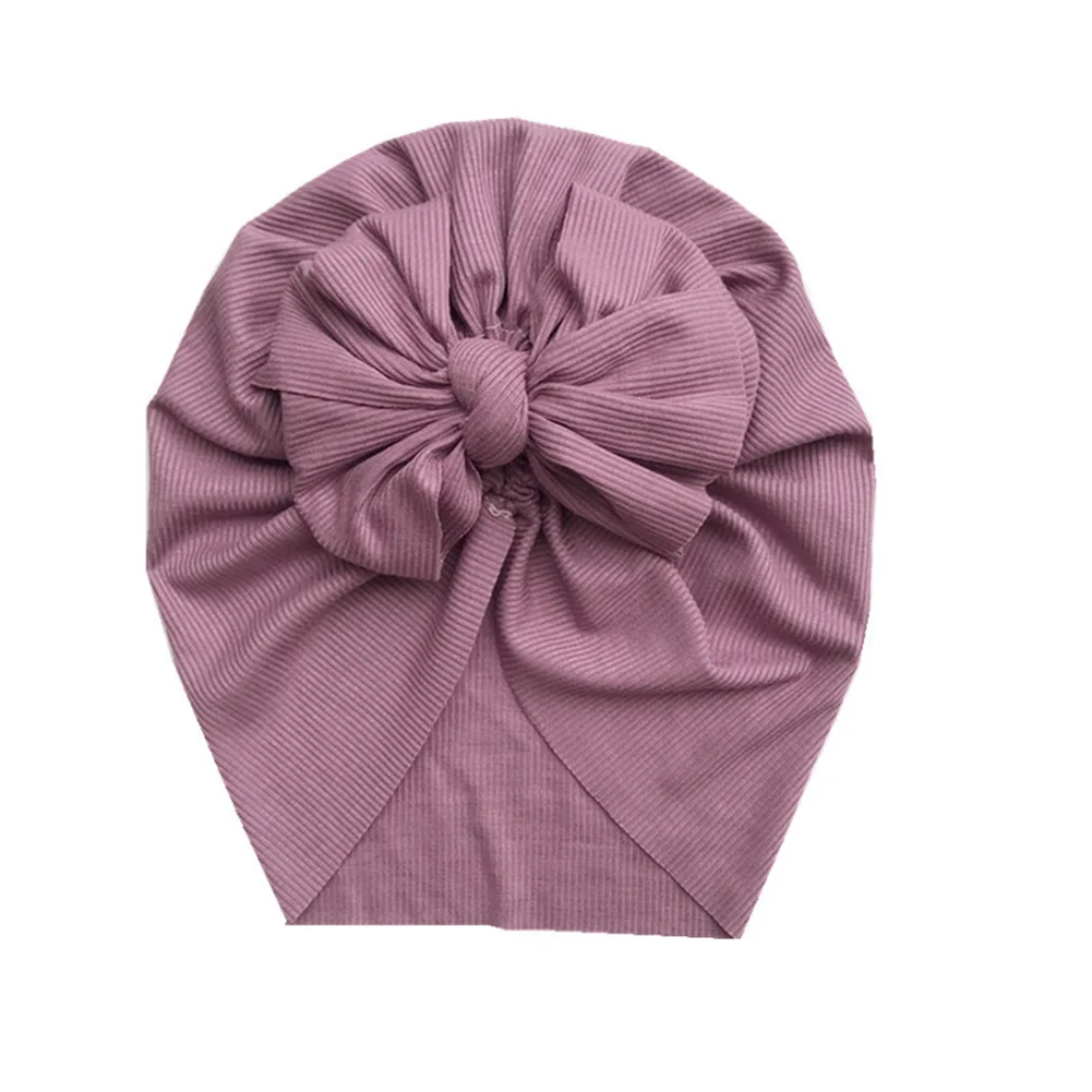 

1pcs Infant Kids Newborn Baby Turban Cap Knotted Bow Head Wrap Headbands India Hats Cotton Hair Cap Children Girl Boy Head Band