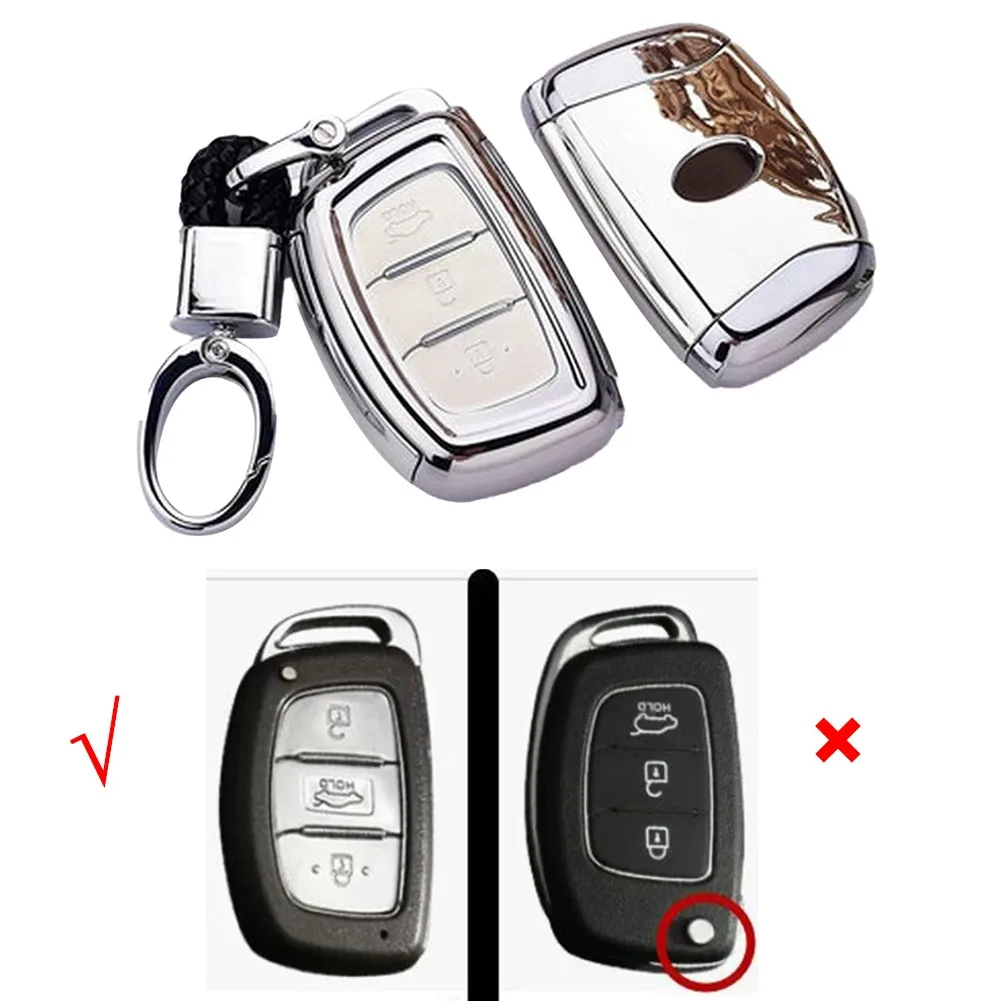 

Защитный чехол для автомобильного ключа с кольцом для Hyundai I10 I20 Tucson Elantra Santa для Hyundai Creta I10 I20 Tucson Elantra Santa