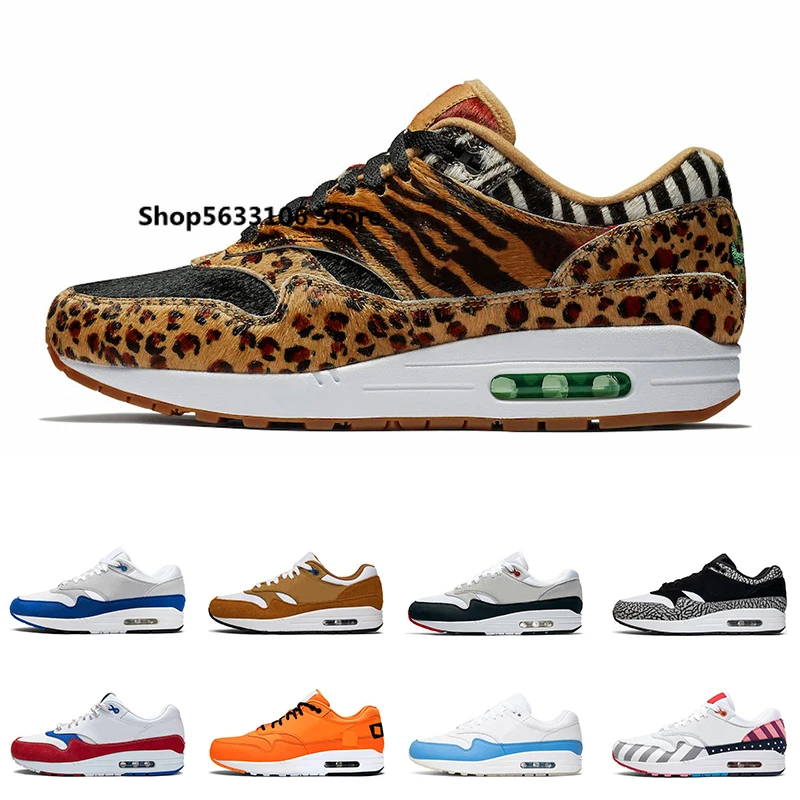 Air Atmos 1s Animal Pack 3 0 Tinker Parra Bred What The Print спортивные Дизайнерские кроссовки