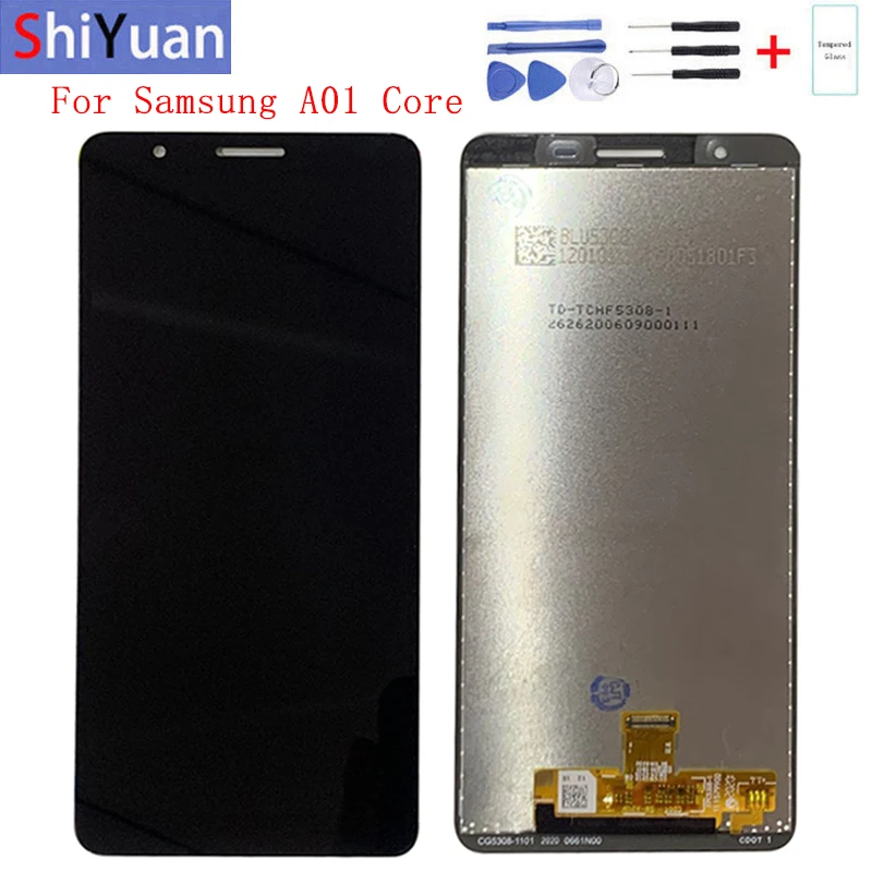 

Оригинальный ЖК-экран 5,3 дюйма с дигитайзером для Samsung A01 Core SM-A013G A013F A013G, ЖК-дисплей с сенсорным экраном в сборе, замена