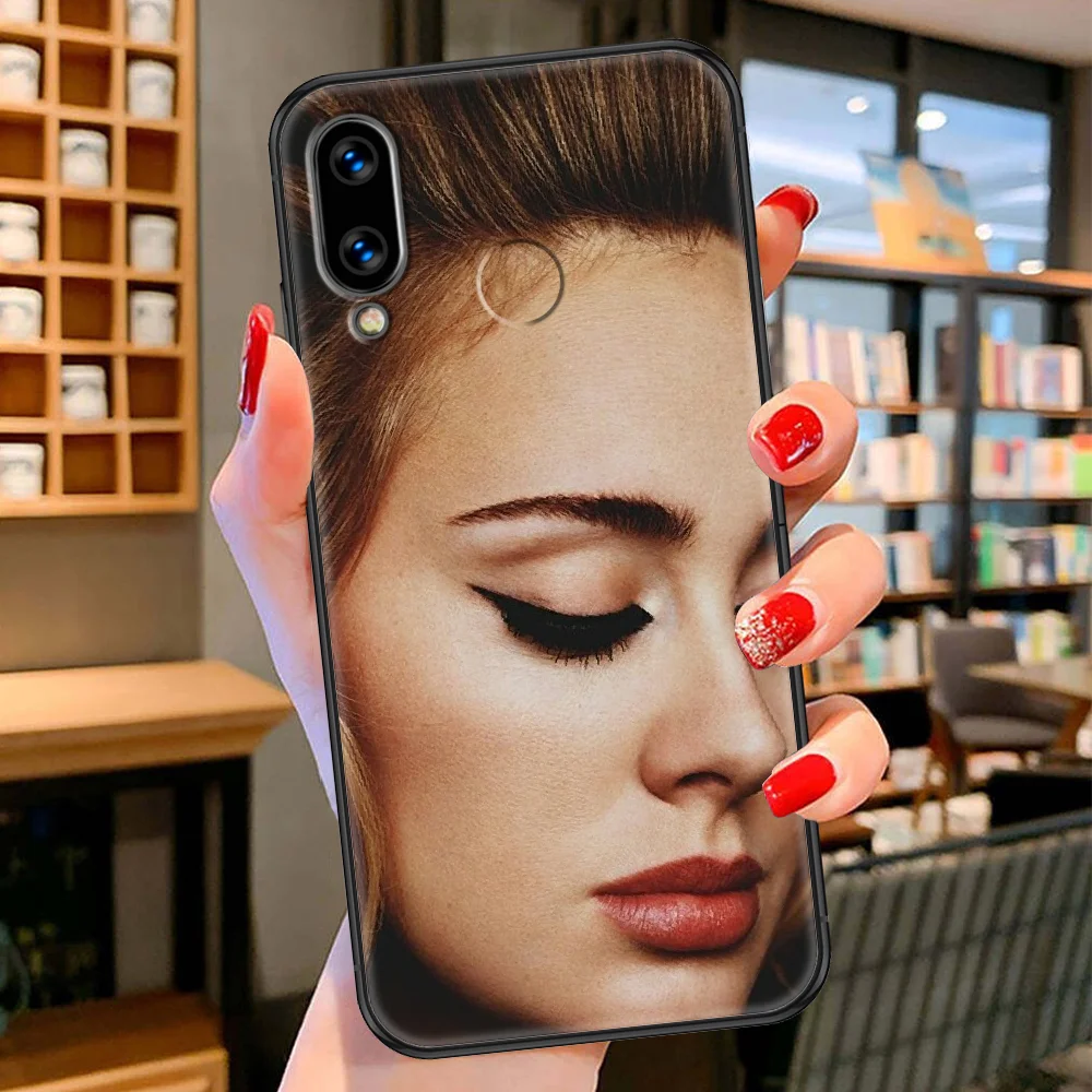 Чехол Adele Easy On Me для телефона Huawei Honor 6 7 8 9 10 10i 20 A C X Lite Pro Play черный мягкий чехол